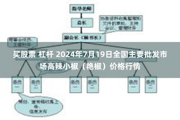 买股票 杠杆 2024年7月19日全国主要批发市场高辣小椒（艳椒）价格行情