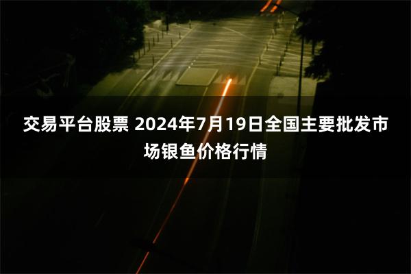 交易平台股票 2024年7月19日全国主要批发市场银鱼价格行情