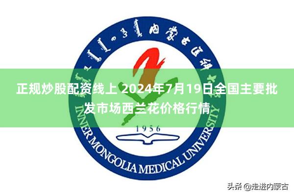 正规炒股配资线上 2024年7月19日全国主要批发市场西兰花价格行情