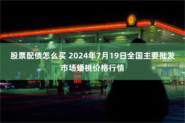 股票配债怎么买 2024年7月19日全国主要批发市场蟠桃价格行情