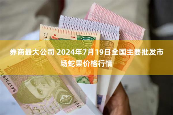 券商最大公司 2024年7月19日全国主要批发市场蛇果价格行情