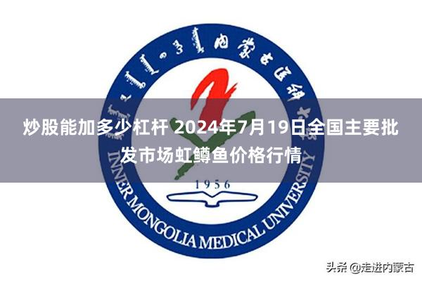 炒股能加多少杠杆 2024年7月19日全国主要批发市场虹鳟鱼价格行情