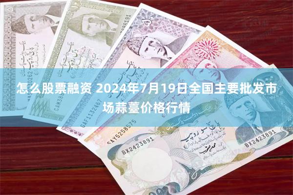 怎么股票融资 2024年7月19日全国主要批发市场蒜薹价格行情