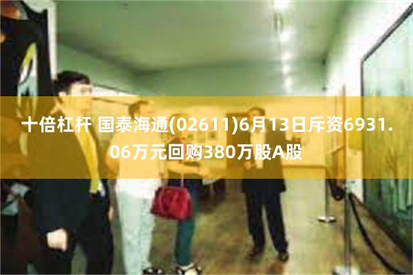 十倍杠杆 国泰海通(02611)6月13日斥资6931.06万元回购380万股A股